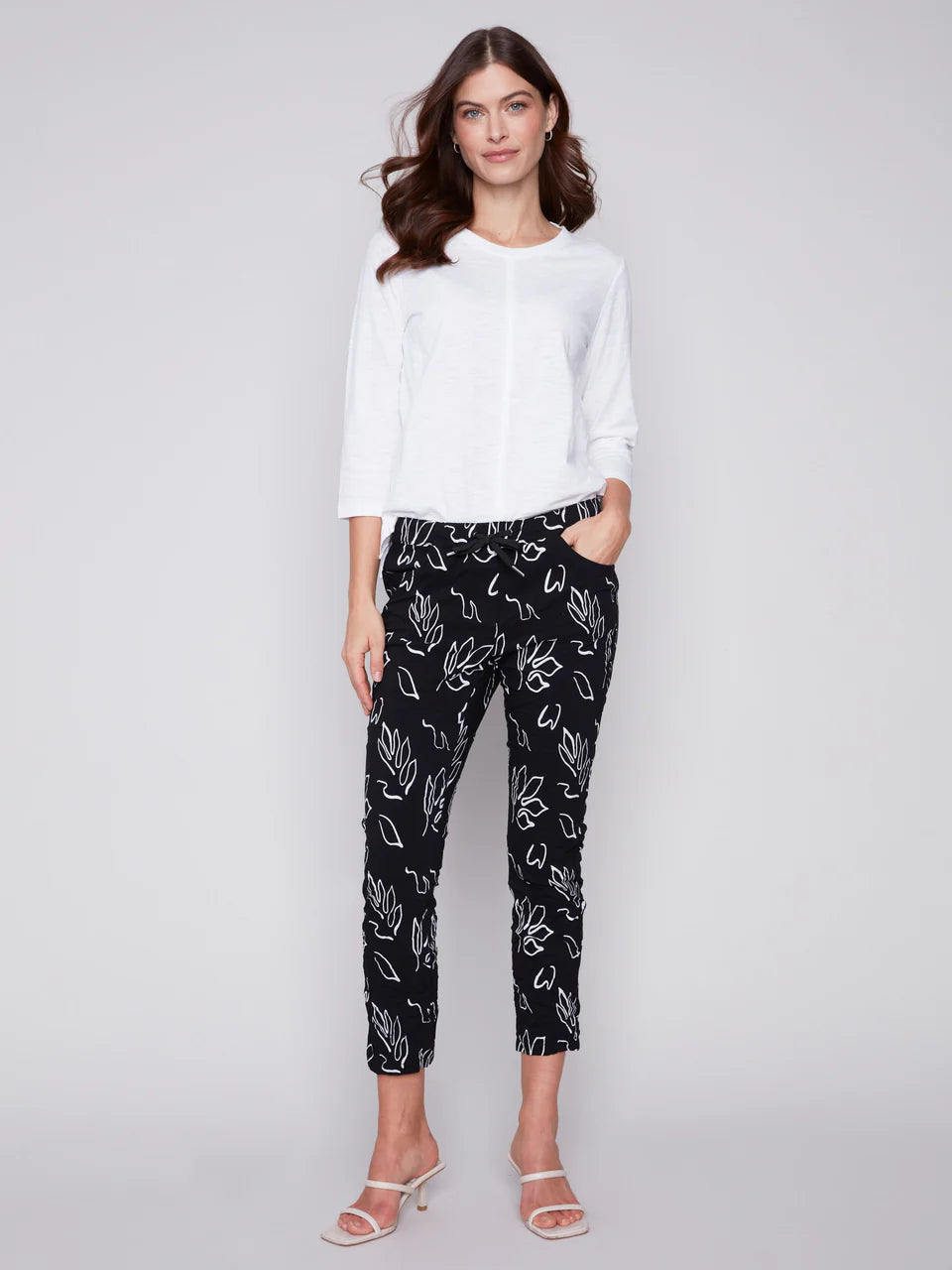 Charlie B Crinkle Pants Pull on