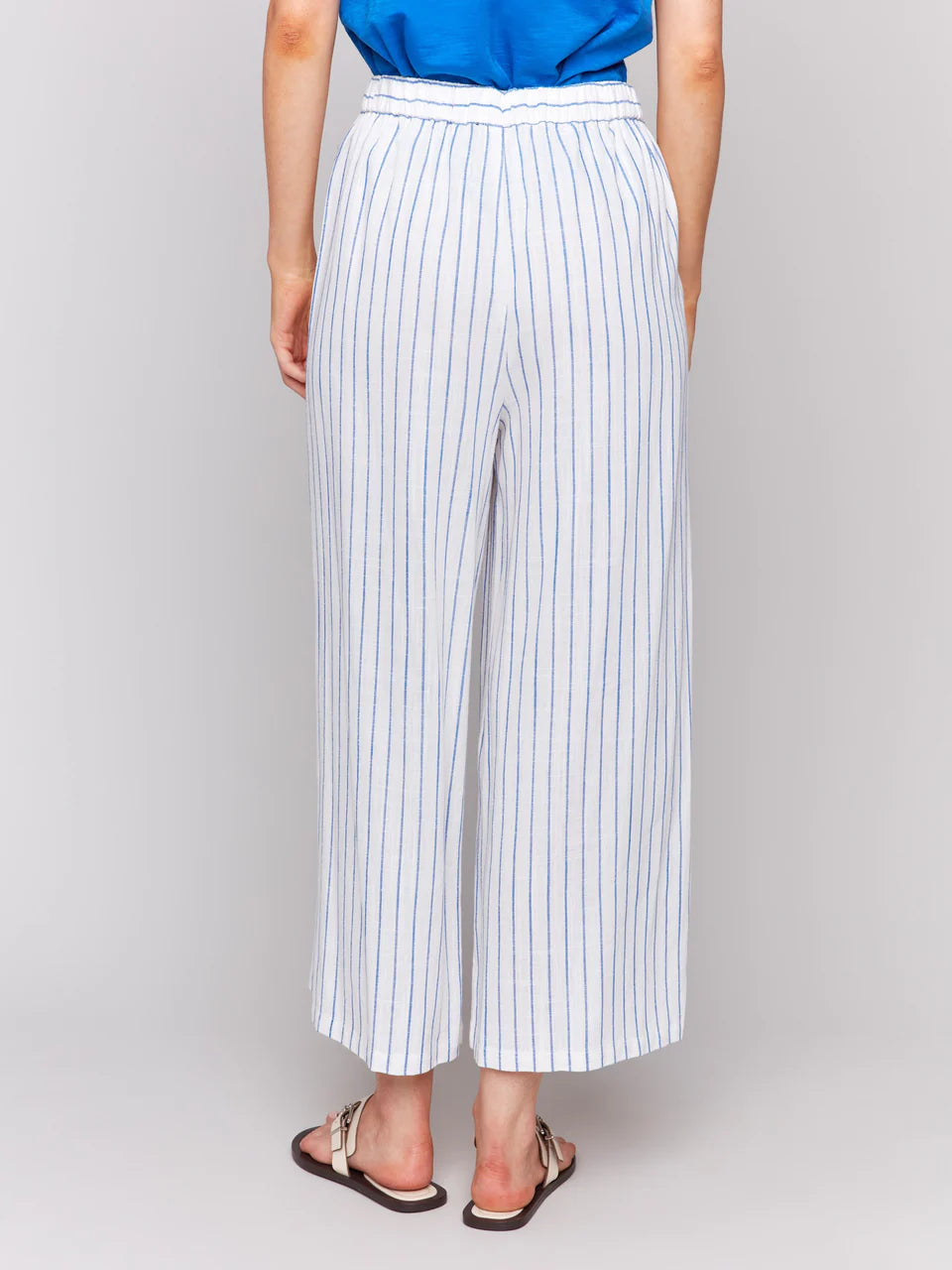 Charlie B Striped Linen Pants