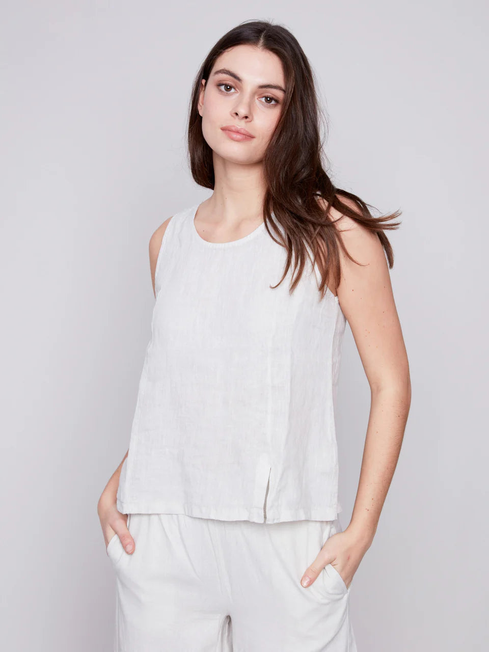 Charlie B Linen Tank