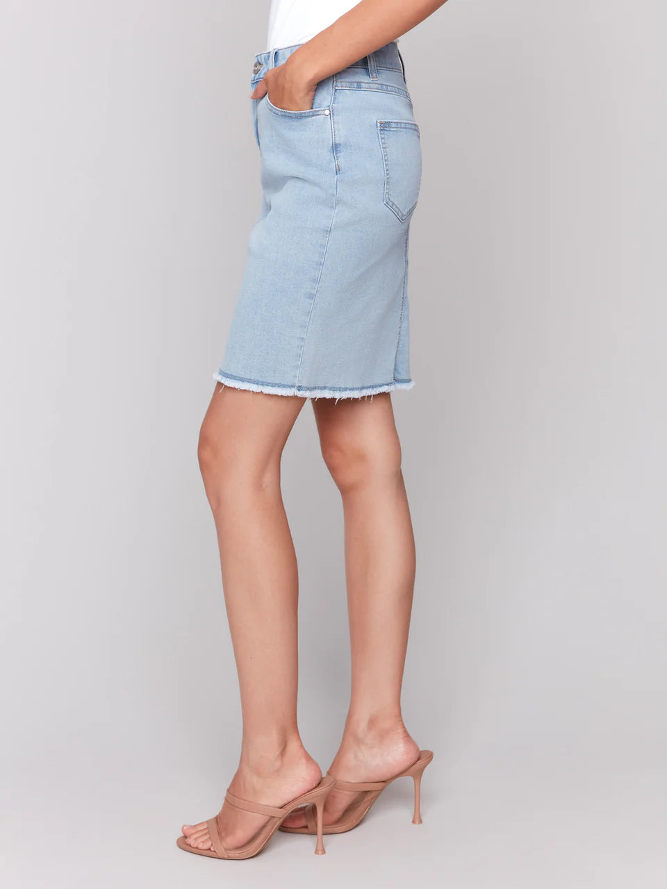 Charlie B Basic Denim Skirt