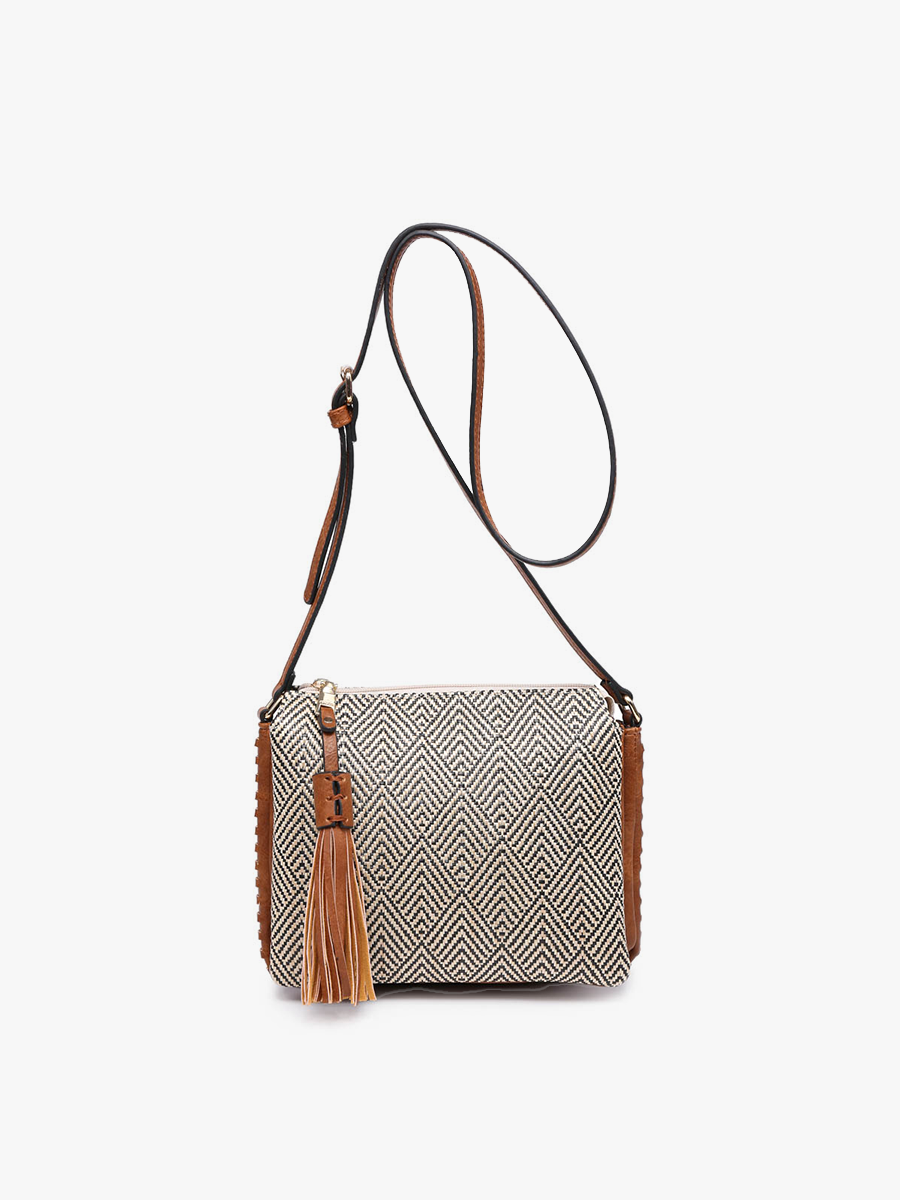 M1918 Sabrina 2 Tone Crossbody w/ 3 Compartments