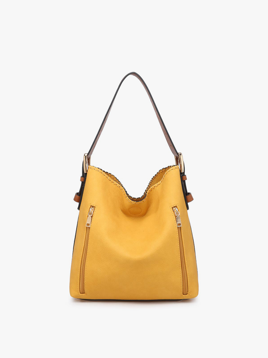 M1816A Alexa 2-in-1 Hobo Bag w/Dual Zip Compartments