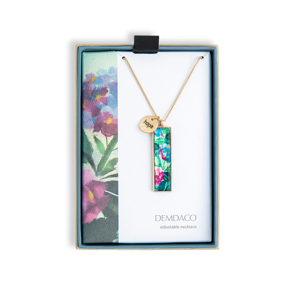 Demdaco Artlifting Hydrangea Necklace