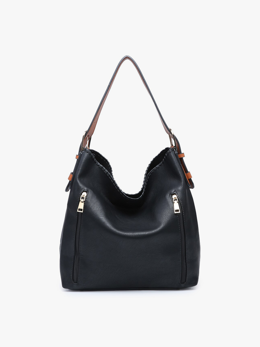 M1816A Alexa 2-in-1 Hobo Bag w/Dual Zip Compartments