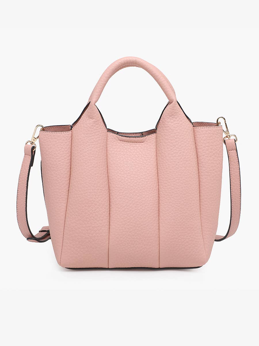 Jen & Co M2597 Maddox Paneled Satchel w/ Long Strap