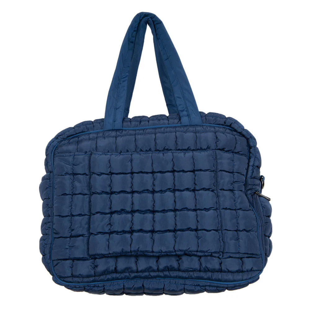 Katydid Quilted Weekender Bag with pass-thru
