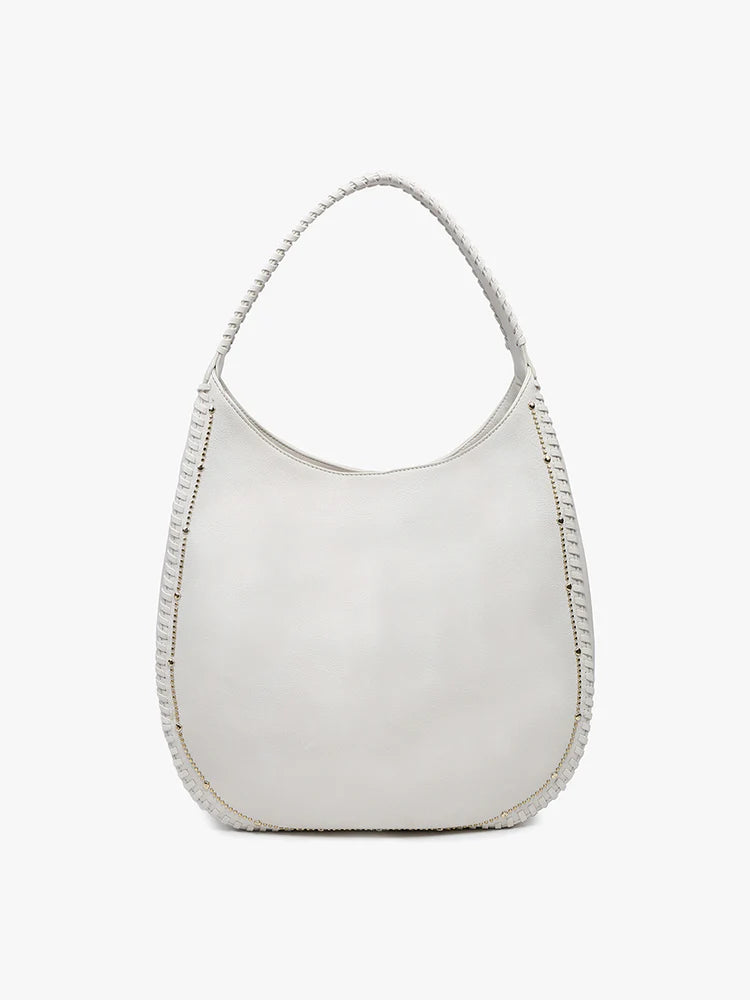 Jen & Co Leslie Studded Hobo