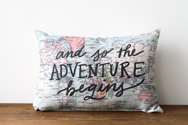 The Adventure Begins Pillow