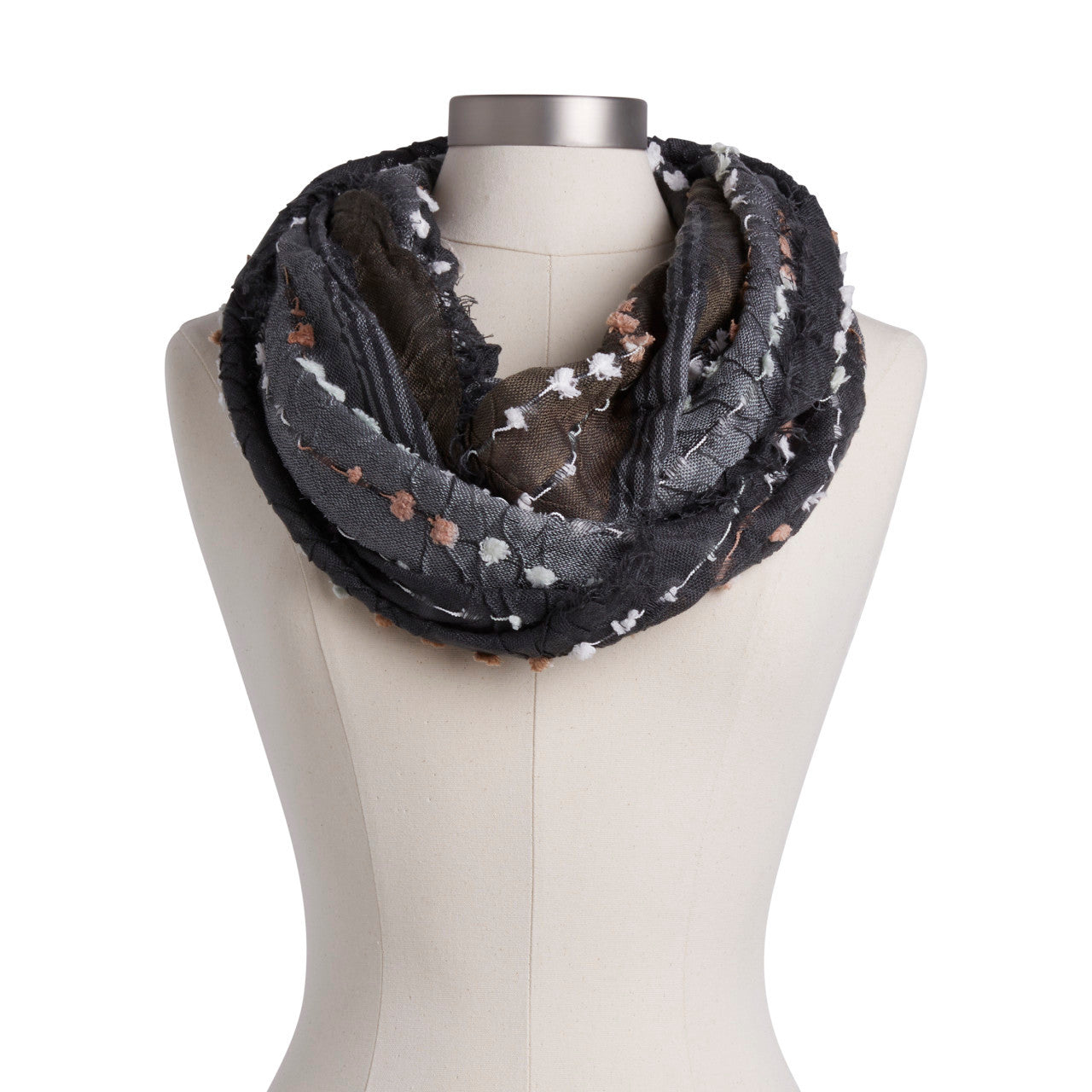 Demdaco infinity Scarf Gray Mix