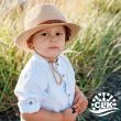 Calikids Tan Raffia Boys Flexi hat