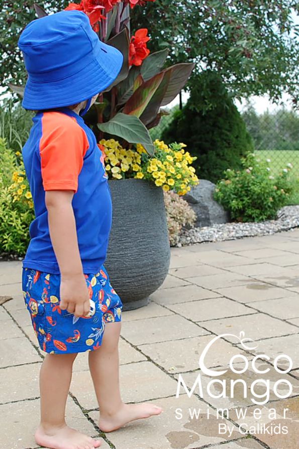 Calikids Blue Active Swim T-Shirt