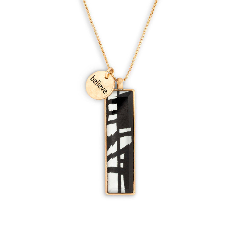 Demdaco Artlifting Necklace Bold Black/White