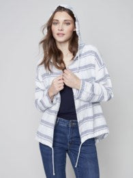 Charlie B Hooded Linen Duster