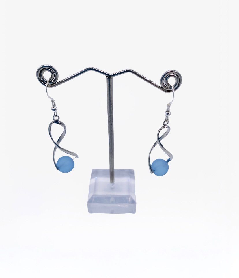 Ship Shape Single Bead Earring