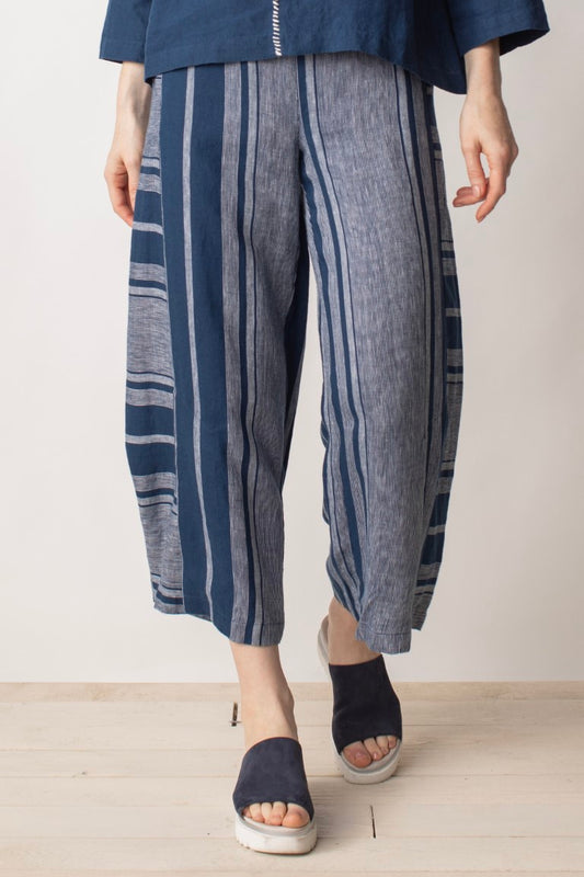 Liv Striped Linen Crop Pants