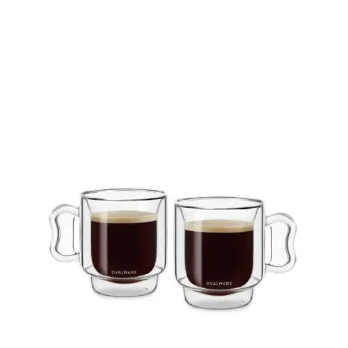 Ovalware Double wall Espresso Cups