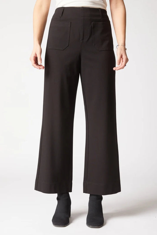 Habitat Black Luxe Ponte Flood Pants