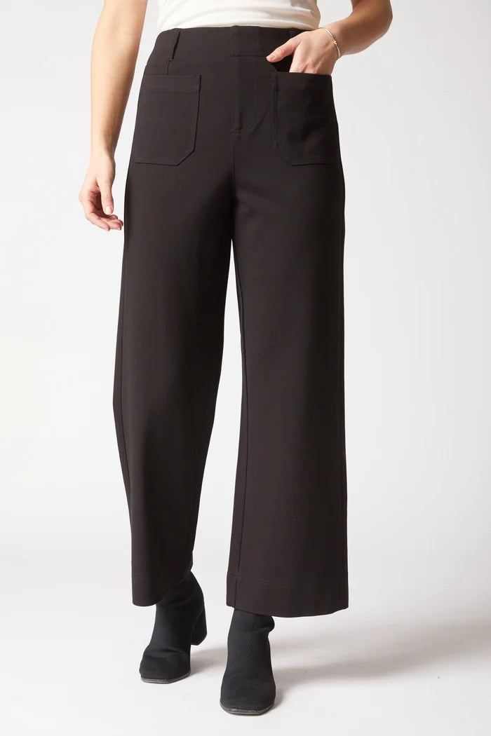 Habitat Black Luxe Ponte Flood Pants