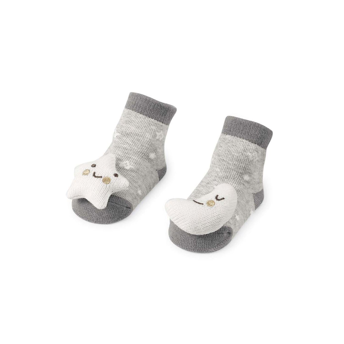 Mud Pie Moon Stars Rattle Socks