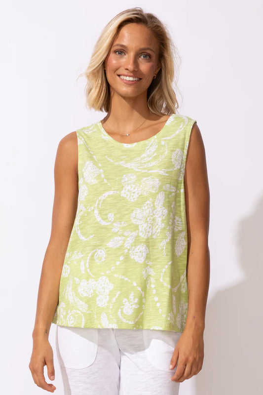 Escape Cotton Tank Kiwi