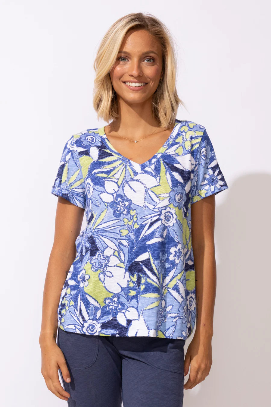 Escape Fiji Floral V-Neck