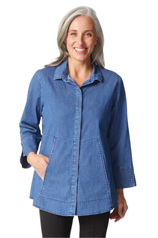 Habitat Perfect Denim Hidden Placket Shirt