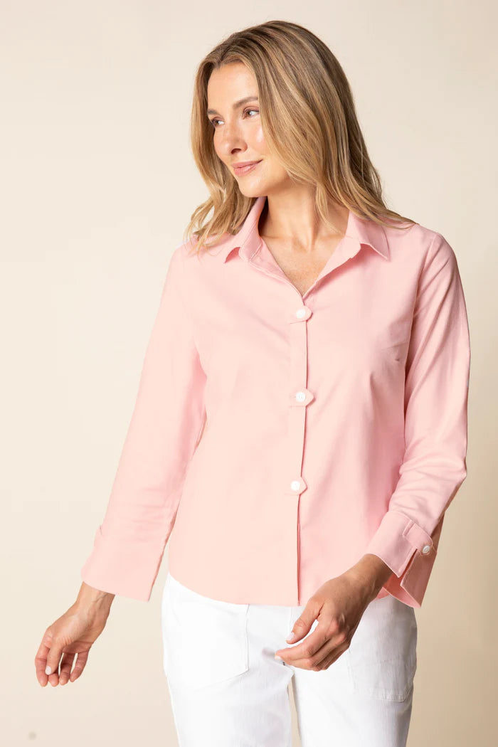 Habitat Travel Shirt Tab Detail in Blush