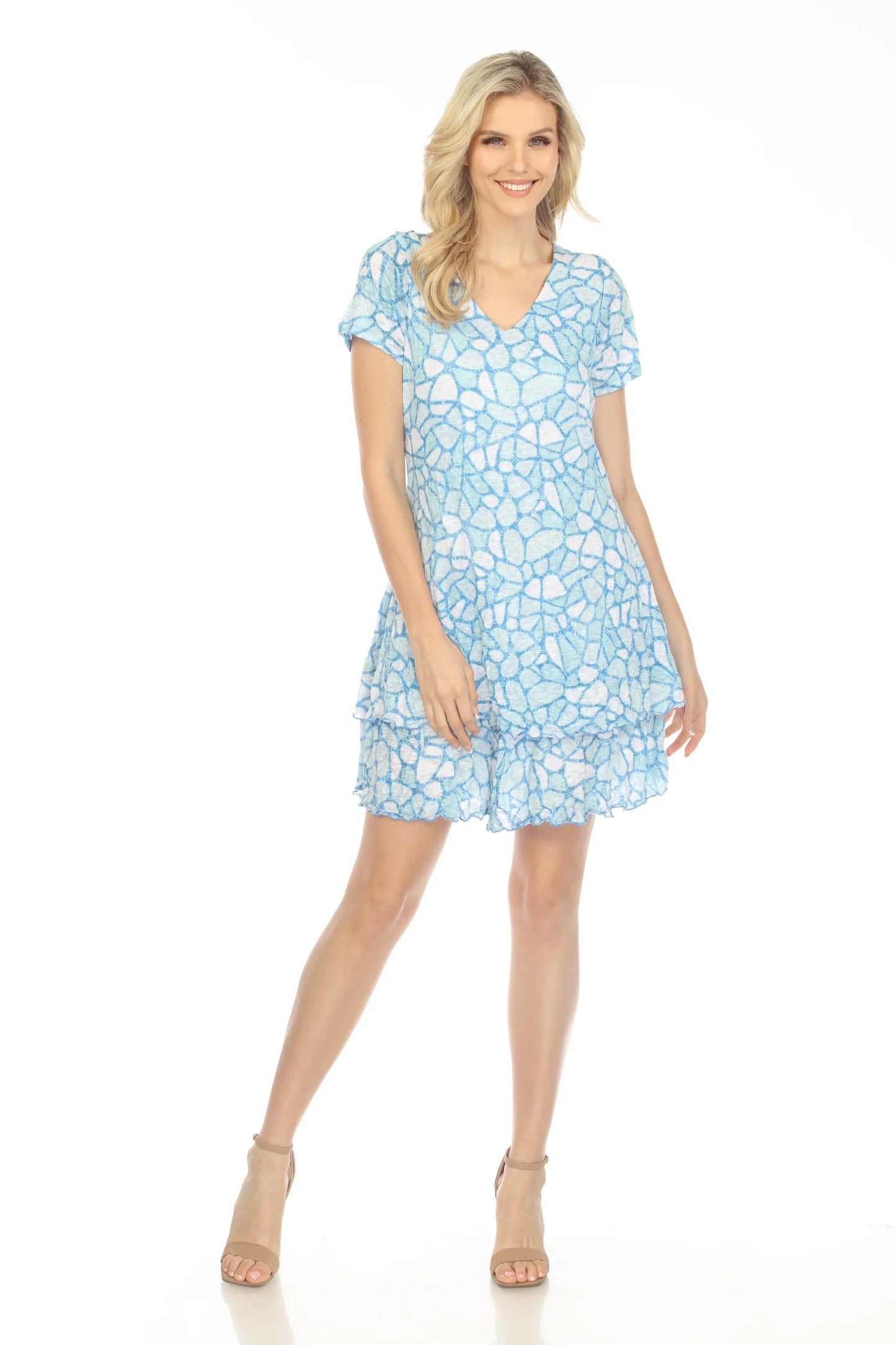 Carine Daisy Dress in Glacier Stone