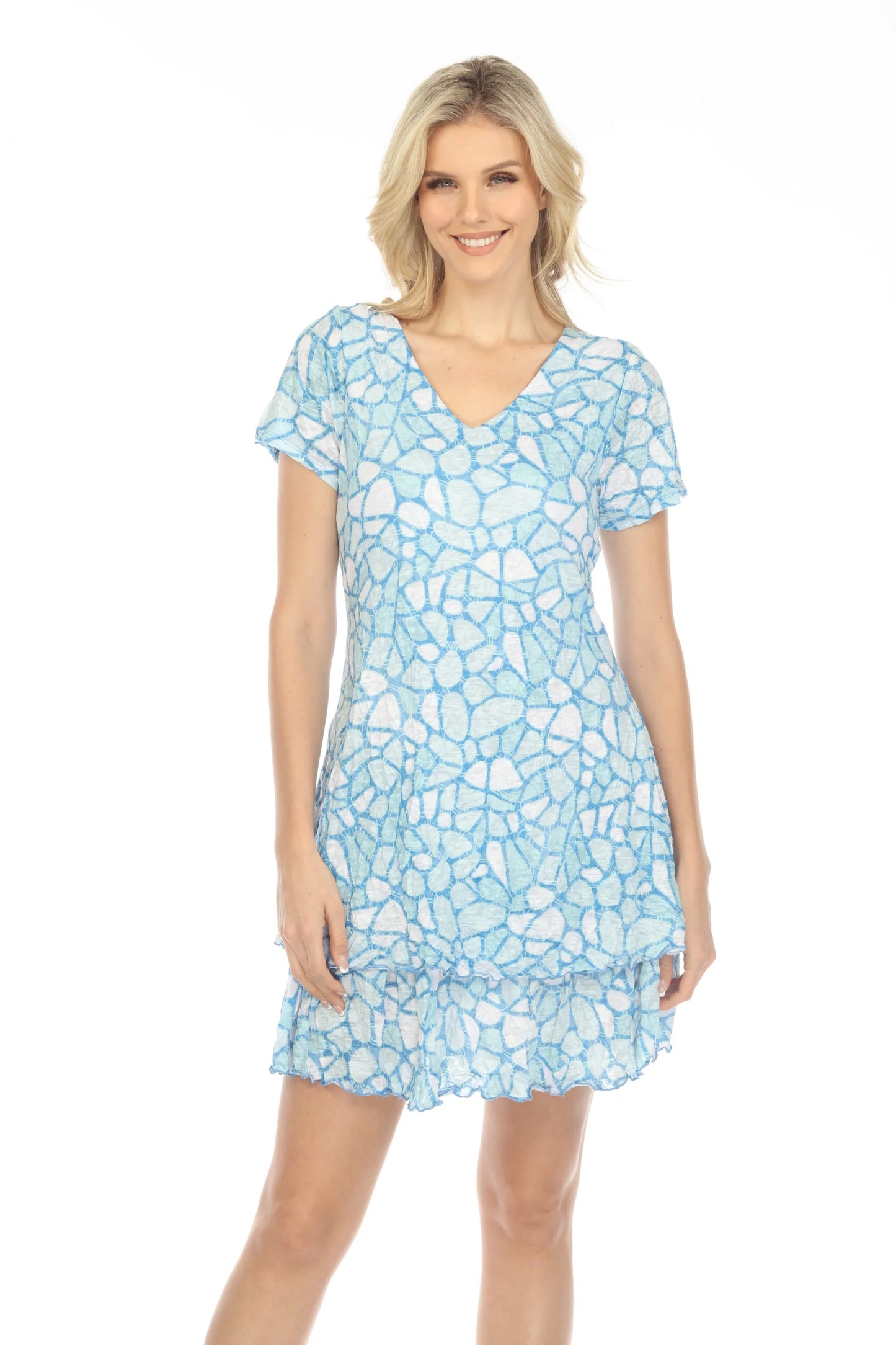 Carine Daisy Dress in Glacier Stone