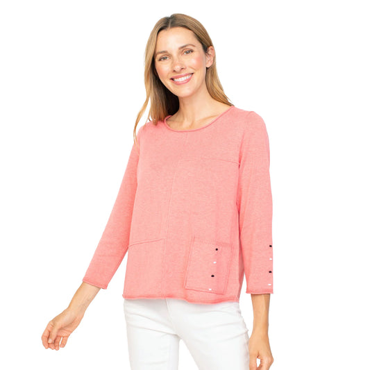 Habitat Coastal Cotton Sweater Melon