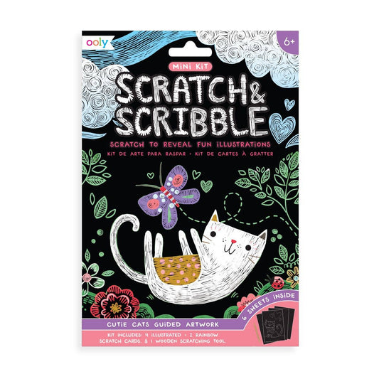 Scratch & Scribble: Mini Kit - Cutie Cats (7 PC Set)
