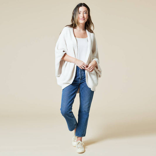 Soft & Cozy One Size Marshmallow Shrug