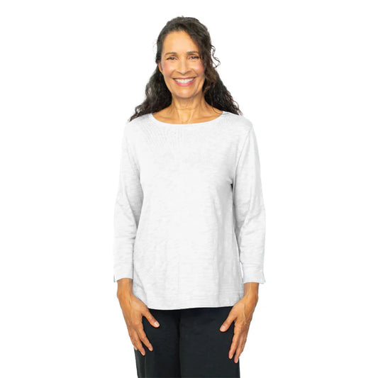 Habitat White Boat Neck L/S Tee