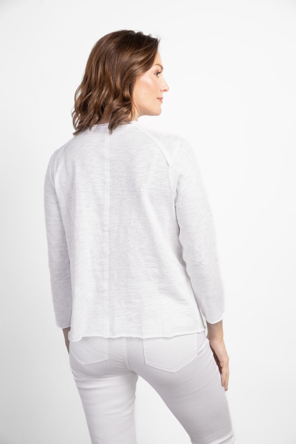 Habitat White Peruvian Cotton Cardigan