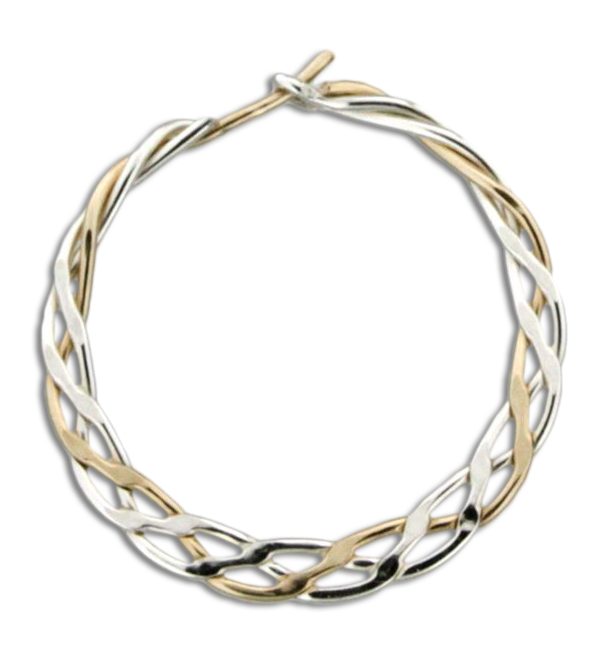 Braided 25mm Hoop Earring