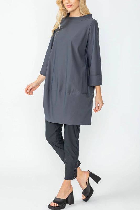 IC Charcoal Boat Neck Top