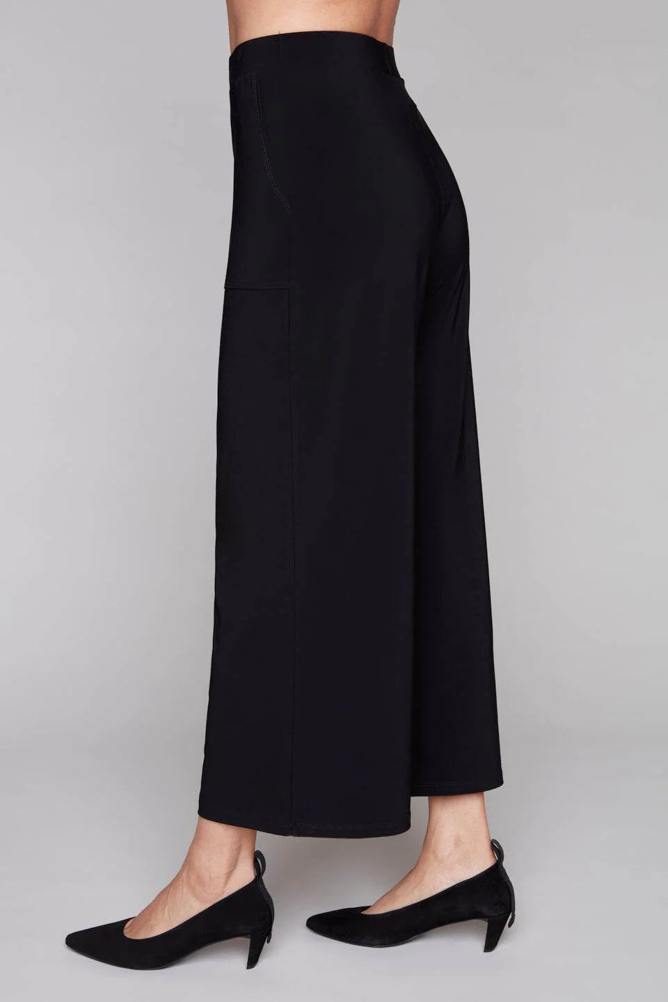 Compli K Black Wide Leg Crops