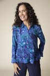 Habitat Cobalt Flounce Blouse