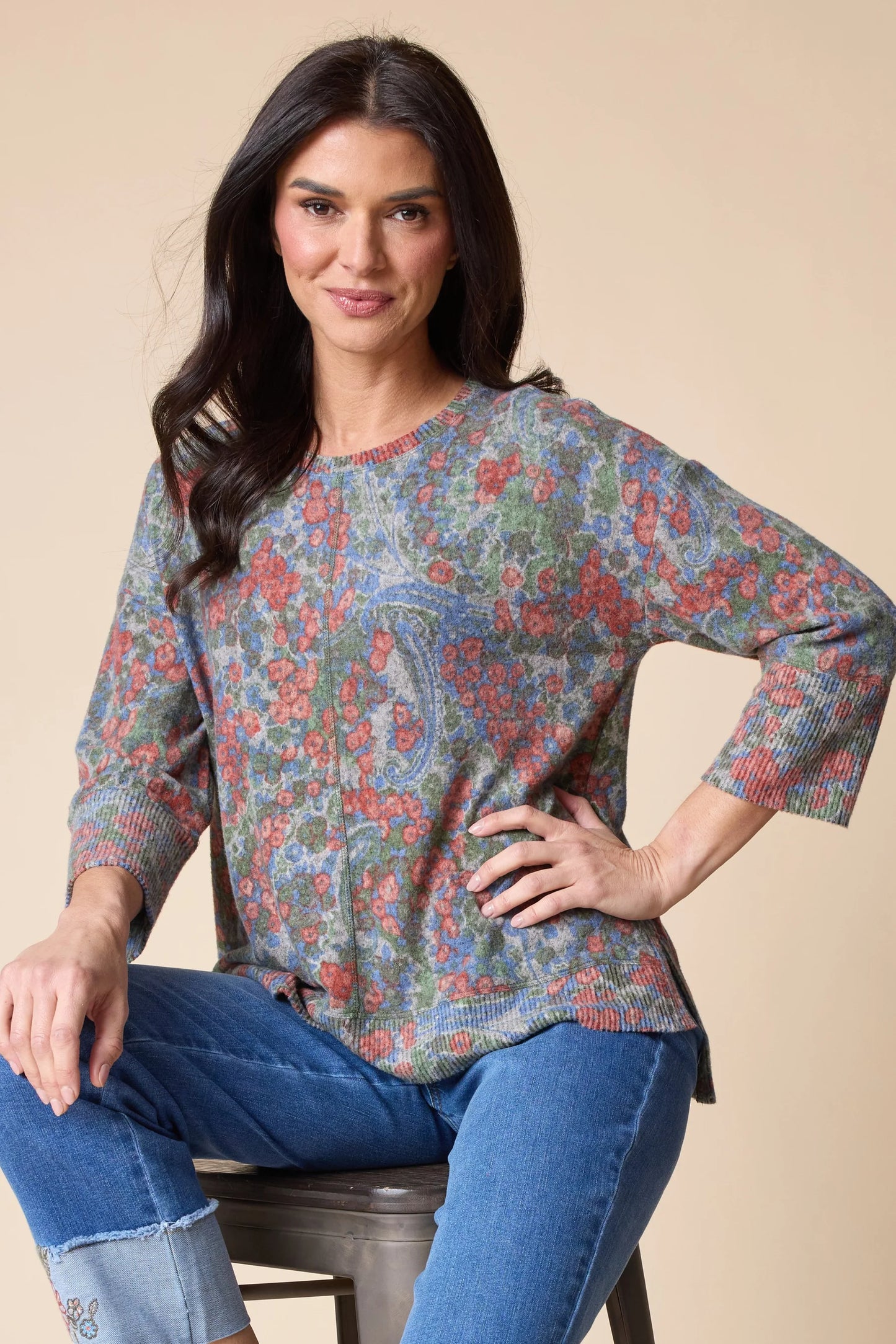 Habitat Soft Boxy Sweater in Fern