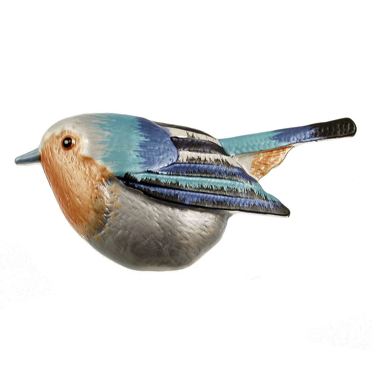 Magnetic Bird Brooches - Brown/Red, Silver/Blk, Silver/Blue