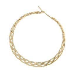 Braided 20mm Hoop Earring