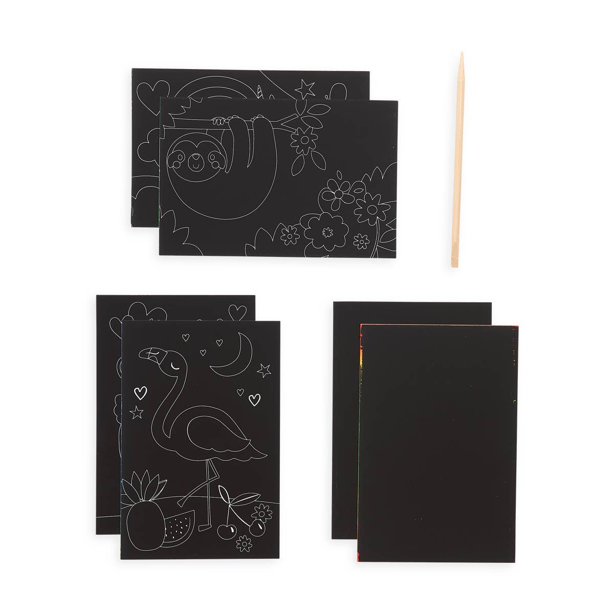 Scratch & Scribble: Mini Kit - Funtastic Friends (7 PC Set)