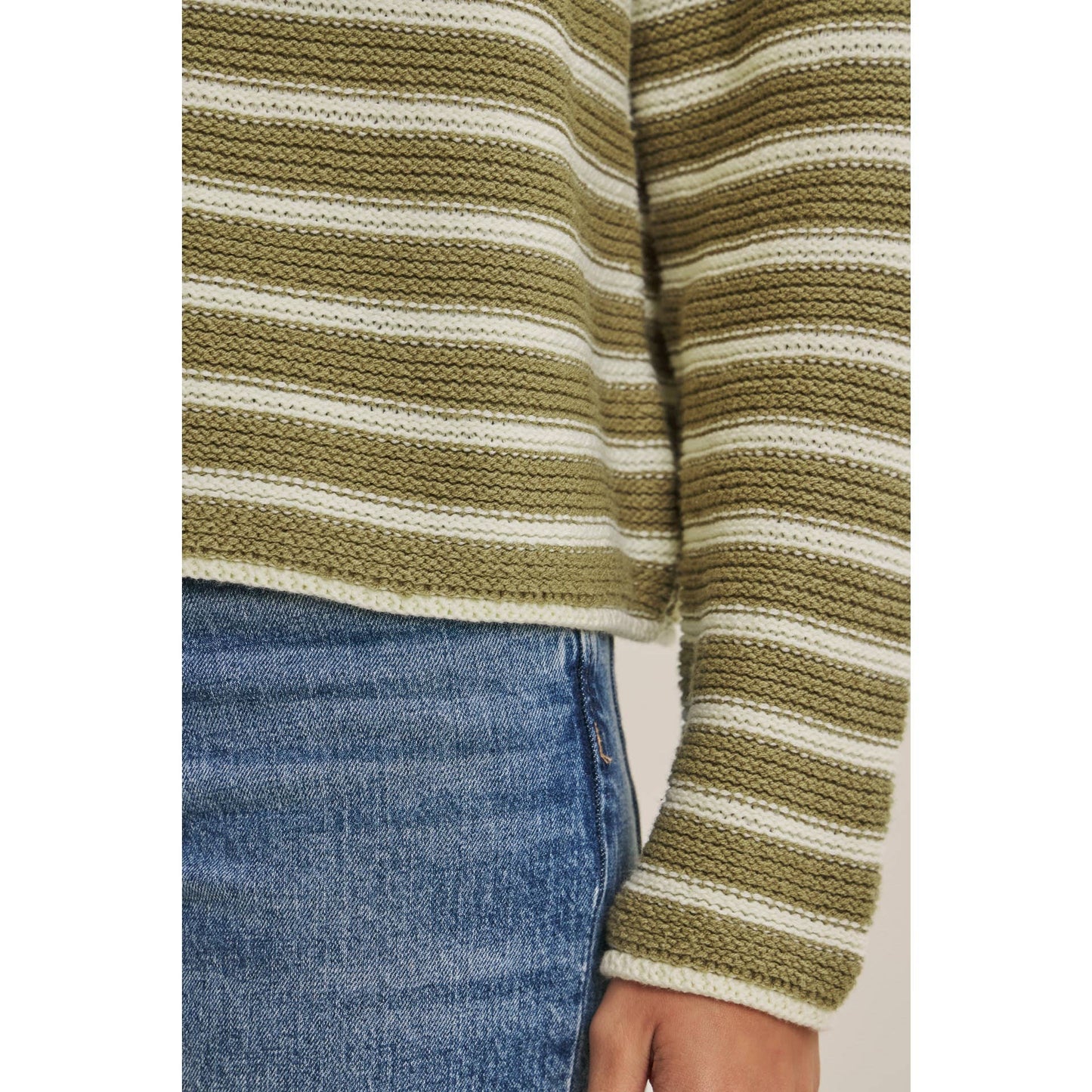 COZY Cabin  Stripe Sweater Top