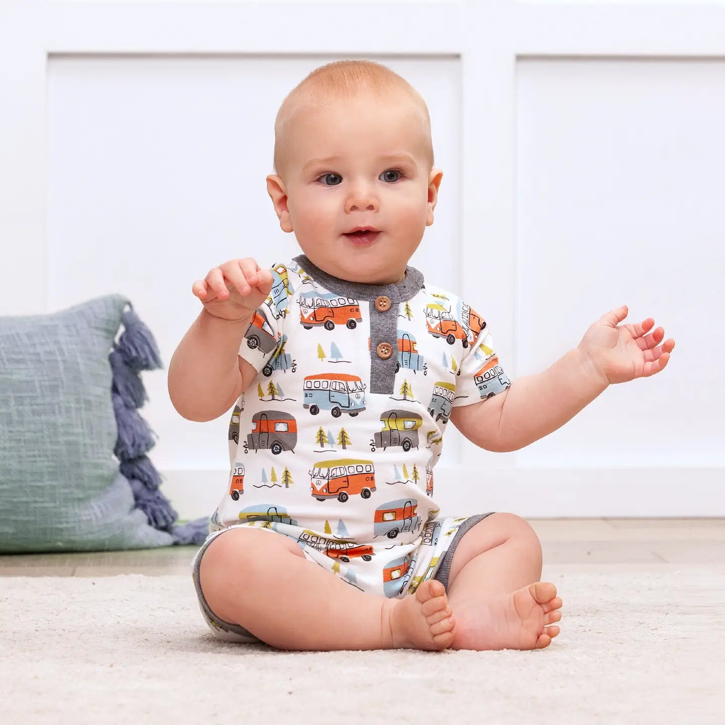 Tesa Babe Happy Camper Bamboo Romper