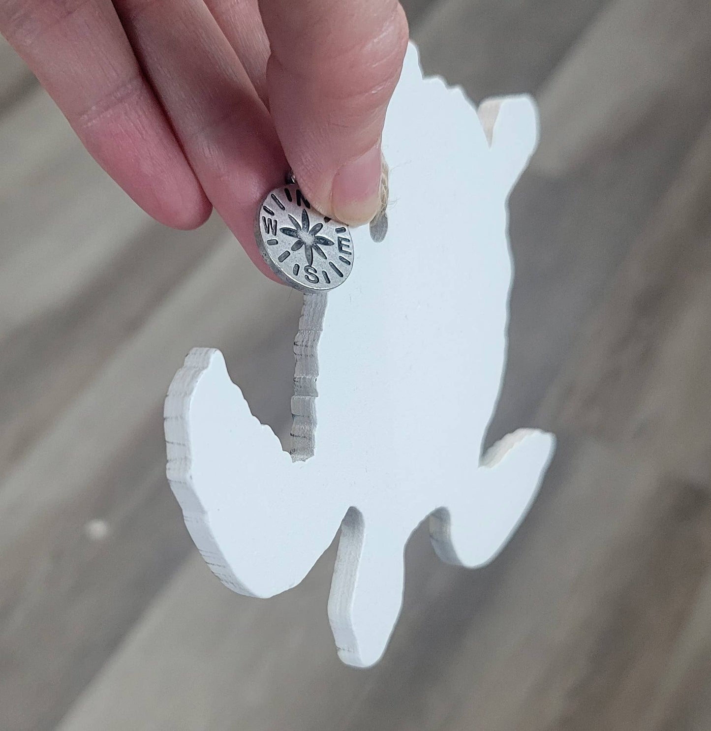 Wood Ornament - Turtle - Custom MAP Location- Best Seller!