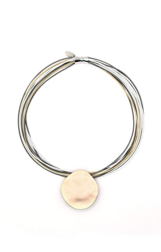 L73S Bright White, Bright Gold, Slate With Matte Gold Disc N