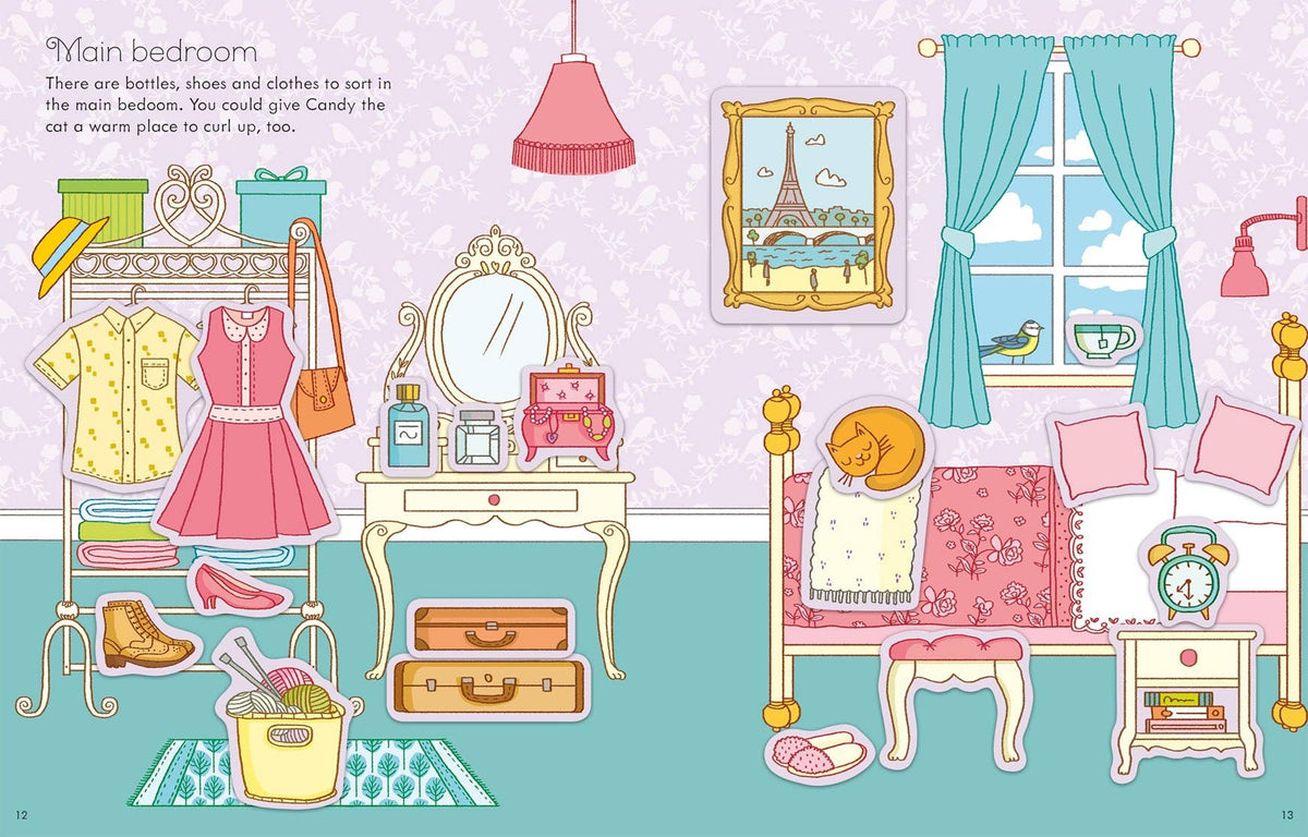 First Sticker Book Dollhouse : Usborne