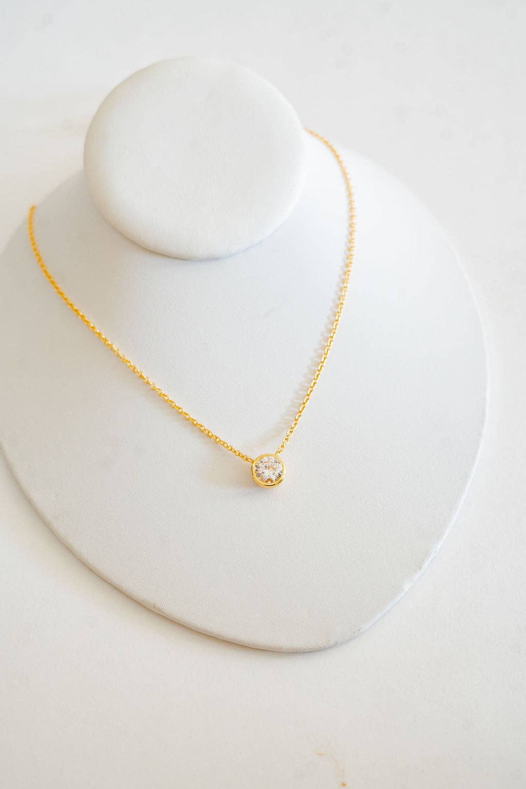 Large Bezel Necklace - WS