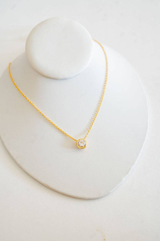 Large Bezel Necklace - WS