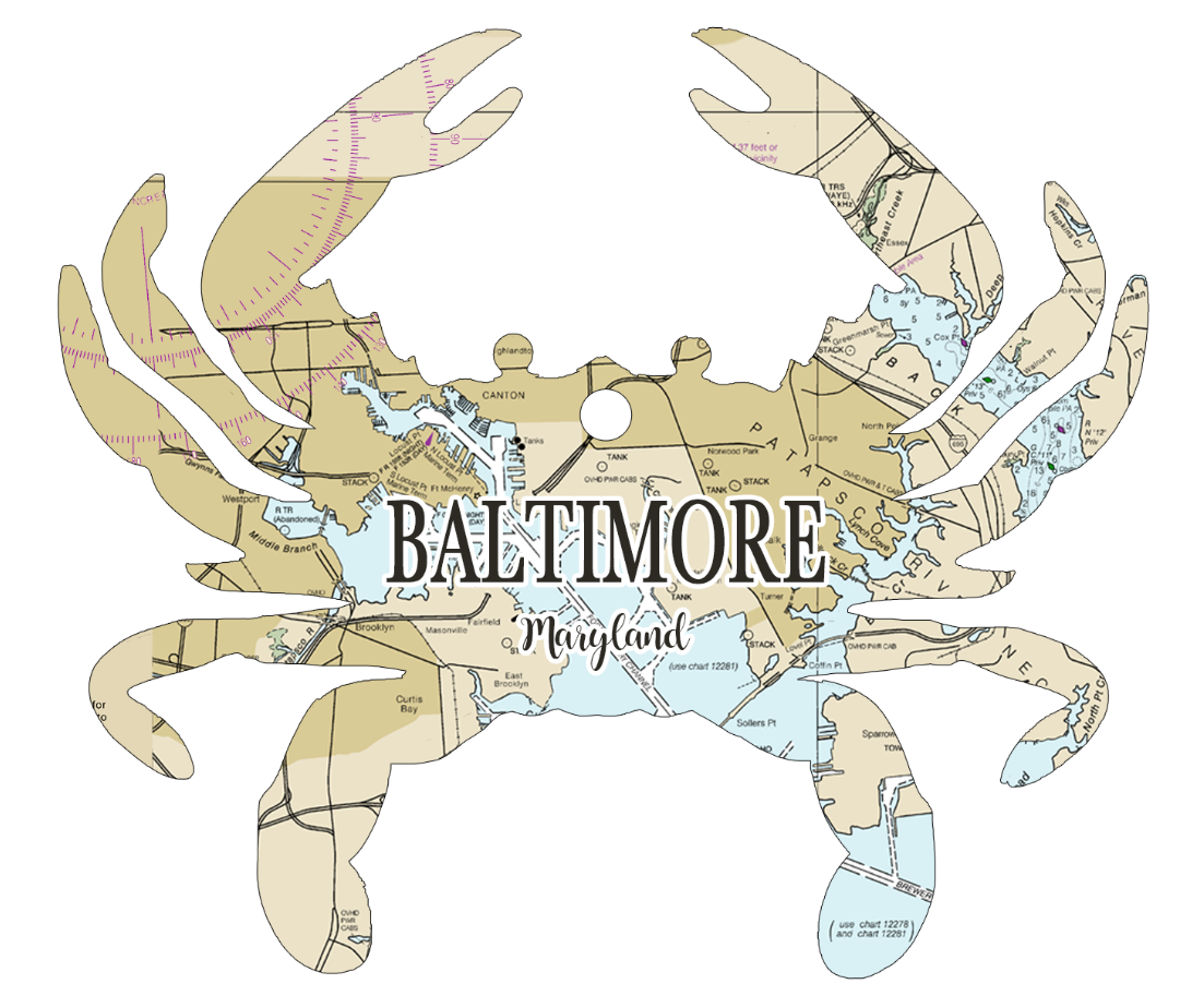 Map Mom Pawson  Crab Ornament
